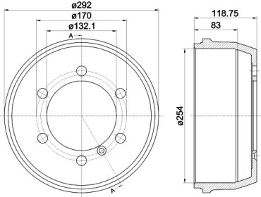 Тормозный барабан MINTEX MBD116