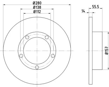 Тормозной диск MINTEX MDC752