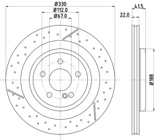 Тормозной диск MINTEX MDC2793C