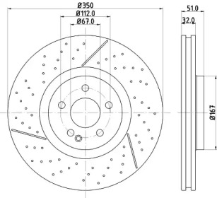 Тормозной диск MINTEX MDC2794C