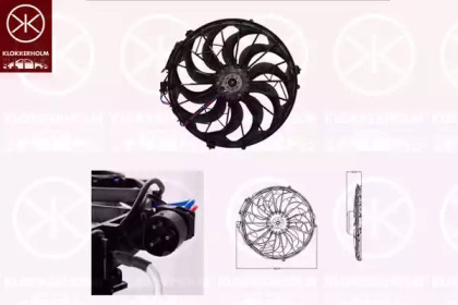 Вентилятор, охлаждение двигателя KLOKKERHOLM 00602601