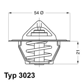 Термостат, охлаждающая жидкость WAHLER 3023.87D