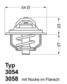 Термостат WAHLER 3054.87D50