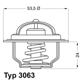 Термостат WAHLER 3063.75