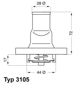 Термостат WAHLER 3105.87D