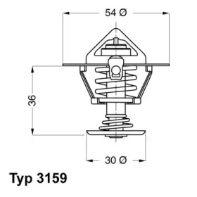 Термостат WAHLER 3159.82D