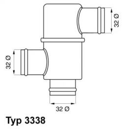 Термостат WAHLER 3338.80