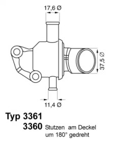 Термостат WAHLER 3361.87D