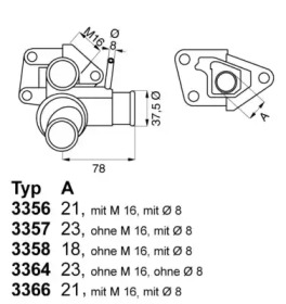 Термостат WAHLER 3356.80D