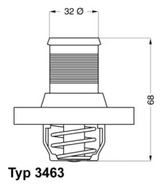 Термостат WAHLER 3463.89D