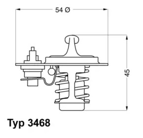 Термостат WAHLER 3468.88D