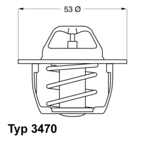 Термостат WAHLER 3470.89D50