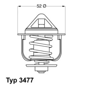 Термостат WAHLER 3477.88D