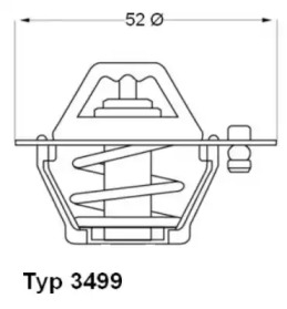 Термостат WAHLER 3499.82D