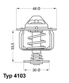 Термостат WAHLER 4103.82D