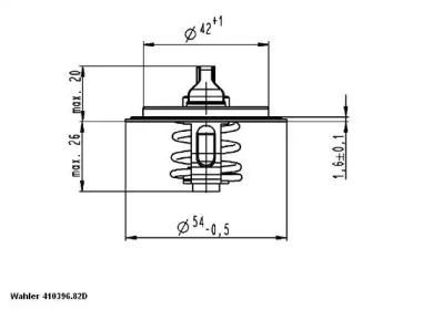 Термостат WAHLER 410396.82D