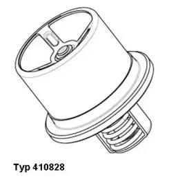 Термостат, охлаждающая жидкость WAHLER 410828.86D0