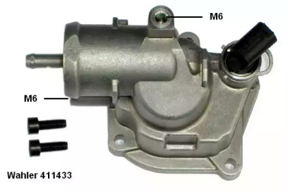 Термостат, охлаждающая жидкость WAHLER 411433.87D