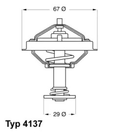 Термостат WAHLER 4137.80D