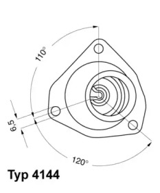 Термостат WAHLER 4144.82D