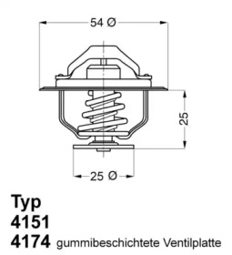 Термостат WAHLER 4151.79D