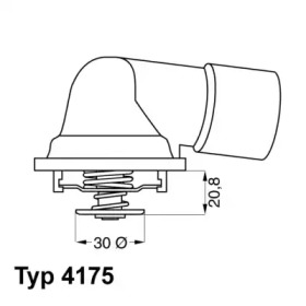 Термостат WAHLER 4175.92D