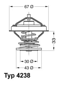 Термостат WAHLER 4238.92D