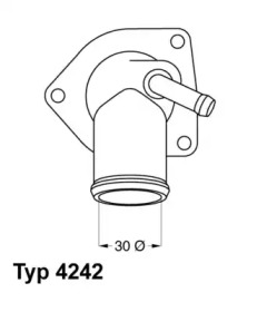 Термостат WAHLER 4242.92D