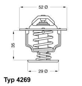 Термостат WAHLER 4269.78D