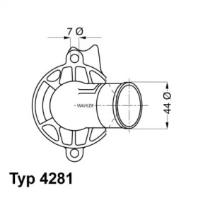 Термостат WAHLER 4281.87D