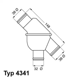 Термостат WAHLER 4341.80