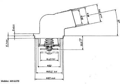 Термостат WAHLER 4414.87D