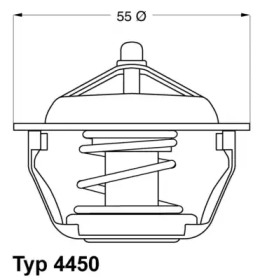 Термостат WAHLER 4450.89D