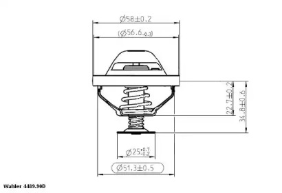 Термостат WAHLER 4489.90D