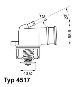 Термостат WAHLER 4517.87D