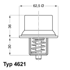 Термостат WAHLER 4621.80D