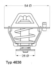 Термостат WAHLER 4638.76D