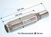 Гофрированная труба, выхлопная система EBERSPÄCHER 04.002.79