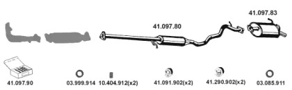 Глушитель EBERSPÄCHER 412046