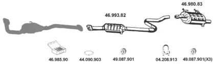 Система выпуска ОГ EBERSPÄCHER 462033