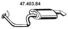 Глушитель выхлопных газов конечный EBERSPÄCHER 47.403.84