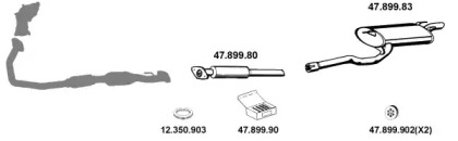 Система выпуска ОГ EBERSPÄCHER 472005