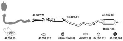 Глушитель EBERSPÄCHER 482010