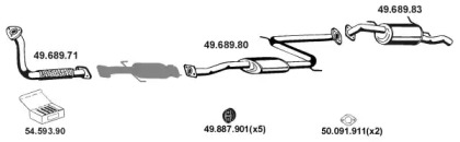 Система выпуска ОГ EBERSPÄCHER 492032