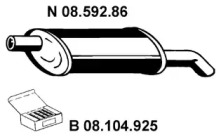 Амортизатор EBERSPÄCHER 08.592.86