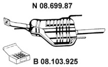 Амортизатор EBERSPÄCHER 08.699.87