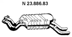 Глушитель выхлопных газов конечный EBERSPÄCHER 23.886.83