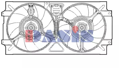 Вентилятор, охлаждение двигателя AKS DASIS 048131N