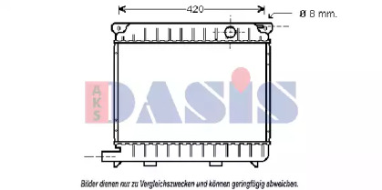 Радиатор, охлаждение двигателя AKS DASIS 050090N