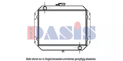 Радиатор, охлаждение двигателя AKS DASIS 070070N